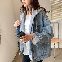 [1折价55.9元,叠加优惠券]唐狮早春新款牛仔外套女春秋百搭休闲上衣短款韩版宽松牛
