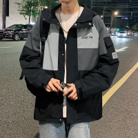 唐狮 连帽三色拼接梭织外套男装春夏款夹克外套男男士休闲外套