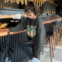 唐狮 |春季卫衣女新款韩系休闲圆领前胸卡通可爱学院风百搭