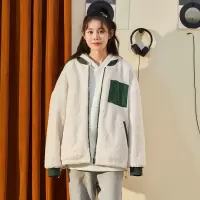 [1折价79.9元叠加优惠券]唐狮 春季季外套女韩版宽松立领拼接撞色上衣ins流行潮