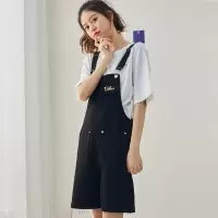 [1折价42.9元,叠加优惠券]唐狮 夏季新款短裤史努比联名款背带短裤女可爱休闲潮流图案印花百搭款