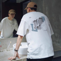 唐狮 | 男士T恤短袖男式T恤男装短袖T恤后背印花T恤男式短袖