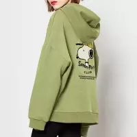 [1折价46.9元叠加优惠券]唐狮 | 连帽卫衣女秋装新款史努比联名印花时尚百搭加绒加厚上衣