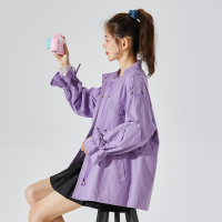 唐狮 | 春季外套女新款立领风衣纯色上衣韩系宽松时尚潮流百搭