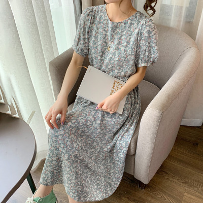 [1折价46.9元叠加优惠券]唐狮夏季连衣裙女田园风小清新碎花长裙淑女风显瘦百搭潮