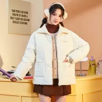 [3件8.5折373.9元,叠加优惠券]唐狮轻薄款羽绒服冬季女年新款短款冬装外套秋冬时尚保暖上衣