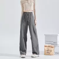 唐狮工装裤女2024秋冬新款加绒显瘦宽松阔腿裤降落伞裤爬山登山裤