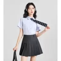 [3件8.5折118.9元,叠加优惠券]唐狮初秋新款女半身裙女学院风百搭韩系ins风百褶半身短裙QZ