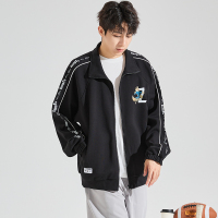 [1.5折价93元]功夫熊猫联名唐狮秋季新款卫衣外套男立领针织男士外套潮