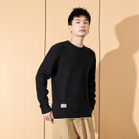 [直降价96元]唐狮秋冬季新款男士毛衣商务休闲圆领撞色小细节针织衫复古潮