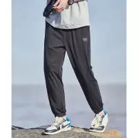 [2.5折价95.6元叠加优惠券]唐狮春夏男休闲裤冰丝薄款运动潮牌宽松休闲束脚长裤子男款