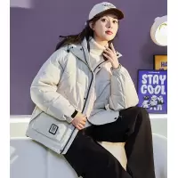 [3件8.5折314.4元,叠加优惠券]唐狮冬季新款女工装户外连帽加厚棉衣保暖棉服外套宽松潮流