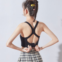 唐狮21美背运动背心外穿夏季学生小胸防震防下垂跑步文胸一体内衣