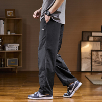 唐狮男休闲裤冲锋裤宽松阔腿登山裤子男款直筒工装日系长裤