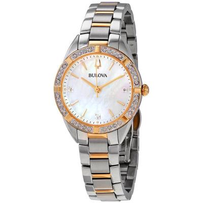 (Bulova)宝路华女子石英女 商务休闲 时尚百搭 运动防水女士腕表98R263