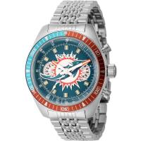 因维克塔(INVICTA) NFL Miami Dolphins迈阿密海豚世界时间 GMT 石英绿色表盘男士手表