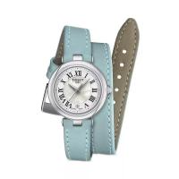 天梭(TISSOT) Bellissima 时尚百搭 腕表 26 毫米皮革日历防水石英手表