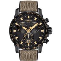 天梭TISSOT 男士超级运动计时黑色表盘手表 时尚百搭 T125.617.37.051.01 石英表 45.5毫米