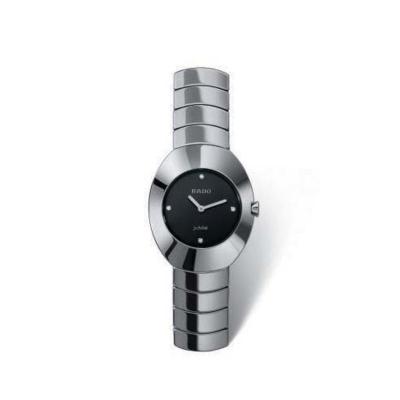 RADO雷达 女士 Ovation 陶瓷黑色表盘手表 商务休闲 时尚百搭 运动防水 R26495712
