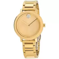 摩凡陀(Movado)BOLD Evolution 不锈钢黄金表盘手表 商务休闲 时尚百搭运动防水石英表3600649