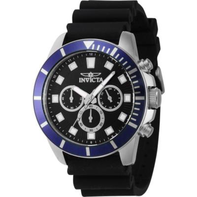 因维克塔invicta Pro Diver 计时硅胶黑色表盘手表 商务休闲 时尚百搭 运动防水IN46079