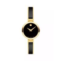 摩凡陀(Movado)Moda 金色陶瓷手镯手表 商务休闲 时尚百搭 运动防水 24mm 0607714