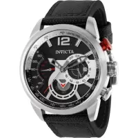因维克塔invicta Aviator 计时尼龙黑色表盘手表 商务休闲 时尚百搭 运动防水男士腕表IN39652