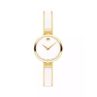摩凡陀(Movado)Moda 手镯金色不锈钢陶瓷手表 商务休闲 时尚百搭 运动防水男士腕表0607715