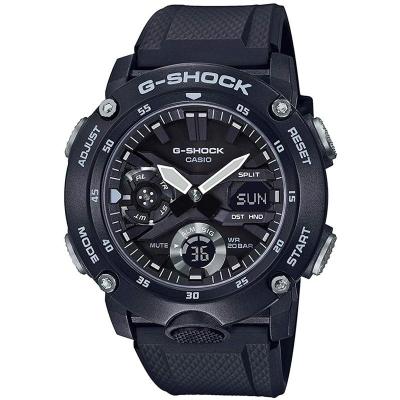 CASIO卡西欧G-Shock GA-2000S-1A 碳芯防护模拟男士手表 休闲百搭日历星期个性潮流GA-2000