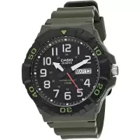 卡西欧CASIO 男士军用 3HD 石英手表 商务休闲 时尚百搭 户外运动防水男士腕表MRW-210H-3AV