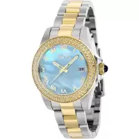 因维克塔invicta 女士天使不锈钢浅蓝色表盘手表 个性潮流 商务休闲 时尚百搭 运动防水 34MM IN41552