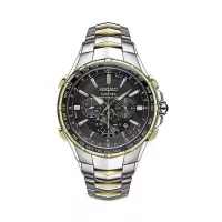 精工(SEIKO) Coutura 时尚百搭 太阳能个性潮流三眼计时码表日历防水 44.5 毫米石英手表3838589