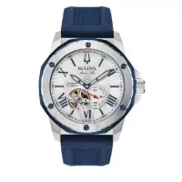 宝路华(Bulova) Marine Star 系列 镂空表盘 自动机械表男 商务休闲 时尚百搭防水BUL98A225