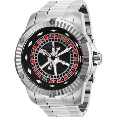 因维克塔invicta Specialty Casino 不锈钢黑色表盘 商务休闲 时尚百搭 运动防水IN28709