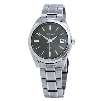 精工SEIKO 原装日本名表 Classic系列 钛棕色表盘手表 男士石英表经典简约商务休闲百搭SE-SUR375