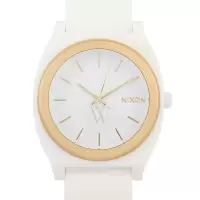 Nixon尼克松女式 Time Teller P(聚氨酯)橡胶白色表盘手表商务休闲 时尚百搭运动防水A119129700