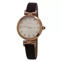 精工(SEIKO)女士正装皮革香槟表盘经典时尚简约休闲百搭气质石英手表 SE-SRZ548