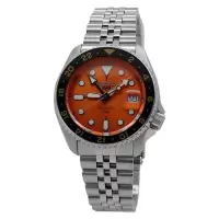 精工(Seiko) 男士 5 款运动不锈钢橙色表盘时尚经典商务机械手表 休闲百搭 个性潮流 SE-SSK005K1