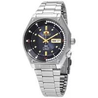 Orient 东方双狮 SK Diver 复古不锈钢蓝色表盘自动机械手表 商务休闲 时尚百搭 男士腕表 41.7mm