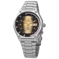 Orient 东方双狮 男士不锈钢香槟/黑色表盘自动机械手表休闲男表 41.7mm RA-AA0B01G