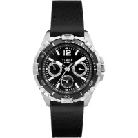 天美时 TIMEX Dress 海外代购男士欧美腕表时尚百搭指针显示舒适耐用防水个性潮流三眼 44mm