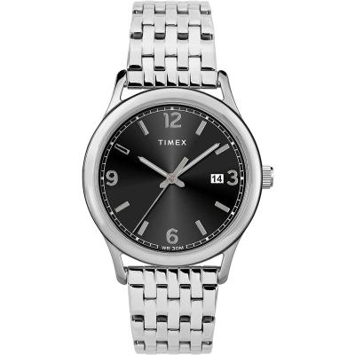 TIMEX 天美时 2024美国代购欧美腕表简约时尚休闲女子黑色表盘指针显示石英 36mm