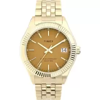 天美时 TIMEX Waterbury Legacy 时尚百搭腕表女专柜金色指针显示石英防水百搭时尚 34mm