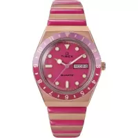 Timex 天美时 女士腕表 T80 36 毫米石英手表 - 玫瑰金色扩展表带粉色表盘 TW2W41600VQ