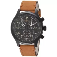 Timex 天美时 新款男表 Expedition Field 三眼计时日历防水石英表 43mm圆盘腕表