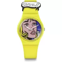 Swatch 斯沃琪 REVERIE 手表白日梦创意款黄个性波普艺术小众瑞士石英腕表 SO28Z117