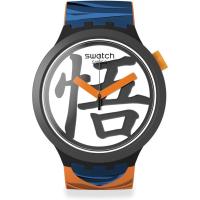 Swatch 斯沃琪 瑞士手表 GOKU X SWATCH联名系列 七龙珠之悟空 石英表 47mm B0BD97G3GD