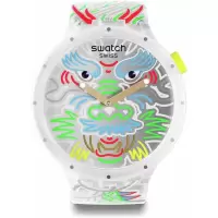 斯沃琪 Swatch 男子24年通用休闲透明生物源石英手表美国代购专柜生物系列腕表 B0CQPKW99G
