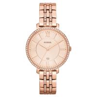 化石 Fossil JACQUELINE 女士镶钻表盘日历石英表 时尚百搭 运动防水腕表 FS151M02W-F11