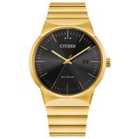 Citizen 西铁城 男士手表 Axiom简约商务正装腕表 太阳能石英 Eco-Drive机芯 BM7582-56E